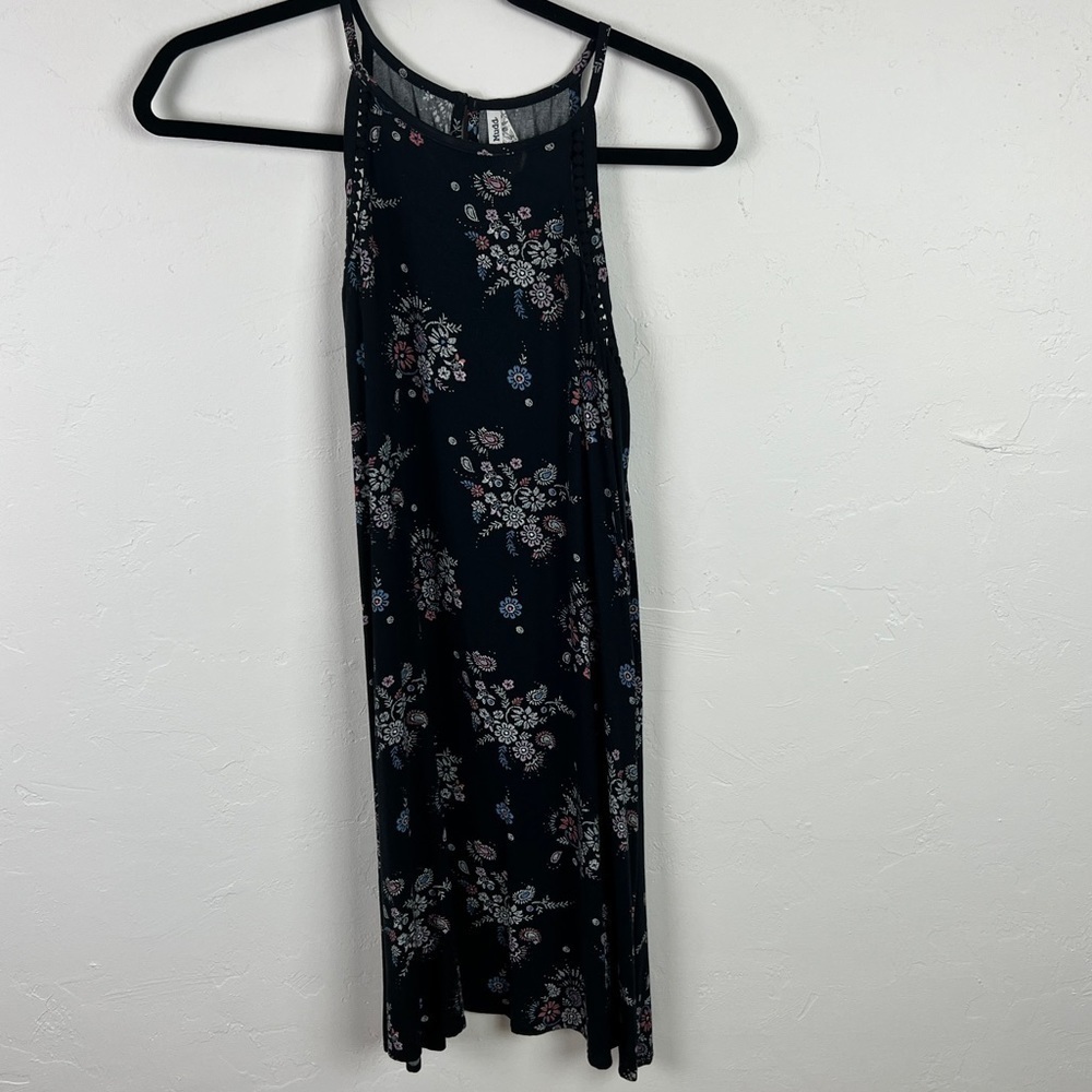 Mudd black foral sundress size small